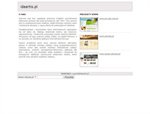 Tablet Screenshot of ideartis.pl